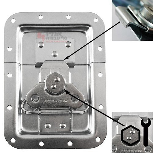 סגר פרפר קפיצי גדול שקוע + נגדי