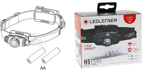 פנס ראש לד לנסר 350 לומנס H5 core