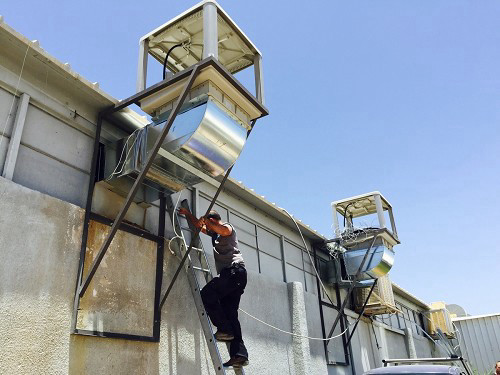 מצנן אוויר תעשייתי קובייה פתח תחתון MrGan 18,000