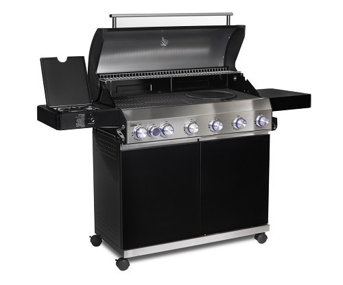 גריל גז 6 מבערים משולב פחמים GS-Classic + כירת צד GrillStream