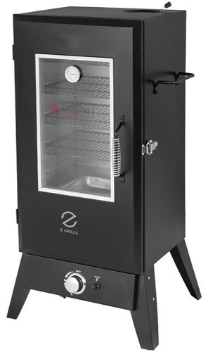 מעשנת על גז כוללת חלון SMOKY G-S תוצרת Z GRILLS ארה"ב