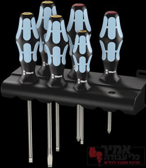 סט 6 מברגי נירוסטה WERA מסדרת Kraftform