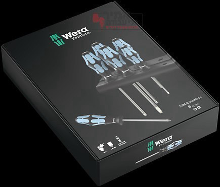 סט 6 מברגי נירוסטה WERA מסדרת Kraftform