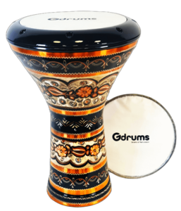 דרבוקה נחושת מקצועית בעיצוב אותנטי EC-GE17 מבית Gdrums