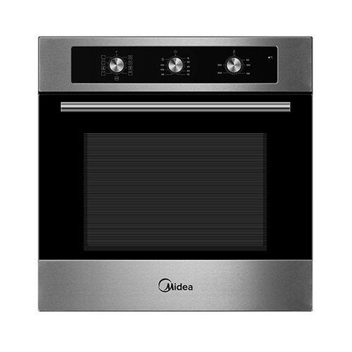 תנור אפייה בנוי מכני 8 תכניות MIDEA דגם 65DME30007S נירוסטה