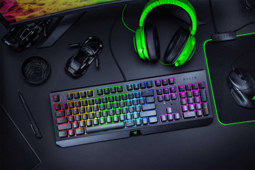 מקלדת מכאנית רייזר RAZER BlackWidow V3 Green Switch  