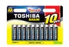 סט סוללת SM-LR6-BP10 TOSHIBA AA כמות 10 יחידות 