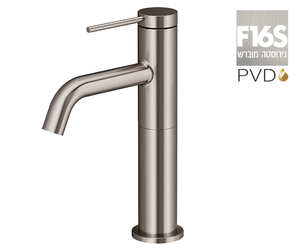 ברז פרח בינוני 305743F16S נירוסטה מוברש PVD סדרת אייס חמת