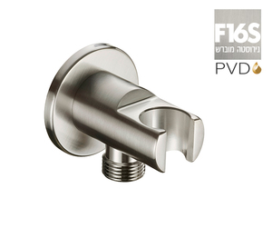 נקודת מים 801296F16S נירוסטה מוברש PVD עגולה + מתלה, חמת