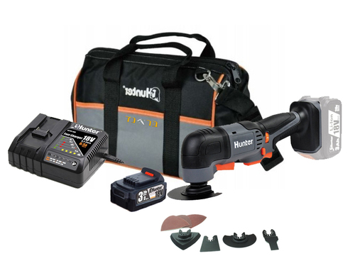 מולטיטול נטען 18V + אביזרים + סוללה 3.0AH