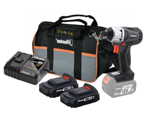 מברגת אימפקט בארשלס 18V + שתי סוללות 1.5AH