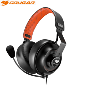 אוזניות גיימינג עם מיקרופון Cougar Phontum S, חיבור USB