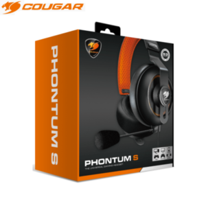 אוזניות גיימינג עם מיקרופון Cougar Phontum S, חיבור USB