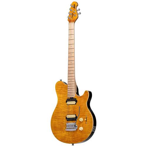 גיטרה חשמלית Sterling by Music Man S.U.B. Axis AX3FM Trans Gold