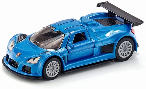 מכונית diecast ממתכת - גומפרט אפולו כחולה עם דלתות עולות