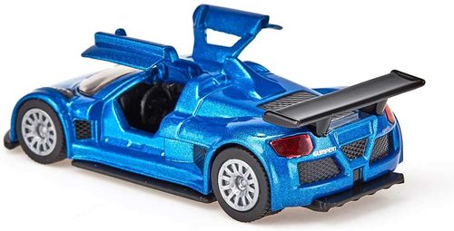 מכונית diecast ממתכת - גומפרט אפולו כחולה עם דלתות עולות