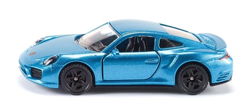 מכונית diecast ממתכת - פורשה 911 טורבו אס כחולה עם דלתות נפתחות