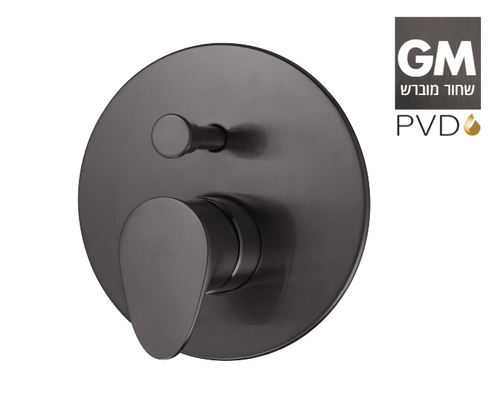 כיסוי חיצוני למערכת קיר 4 דרך 305188GM שחור מוברש PVD סדרת גל (WAVE) חמת