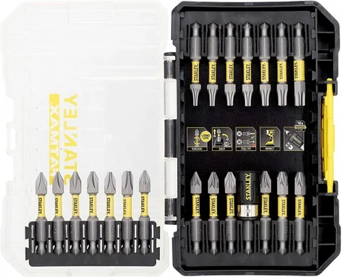  סט ביטים 22 חלקים + מוביל למברגת אימפקט Stanley STA88558-XJ