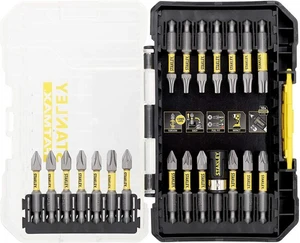  סט ביטים 22 חלקים + מוביל למברגת אימפקט Stanley STA88558-XJ