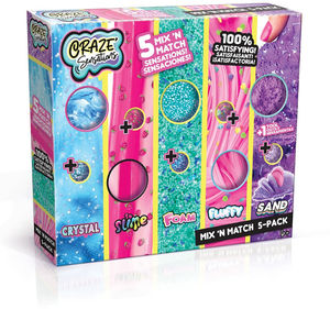 ערכת סליים - מיקס 5 חומרי יצירה עם קישוטים שונים