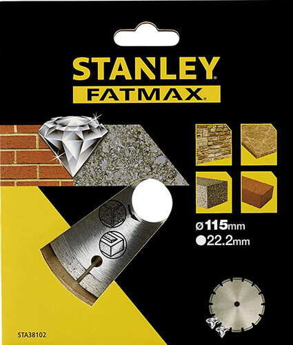 דיסק יהלום STANLEY STA38102-XJ להב יהלום מפולח 115 מ"מ
