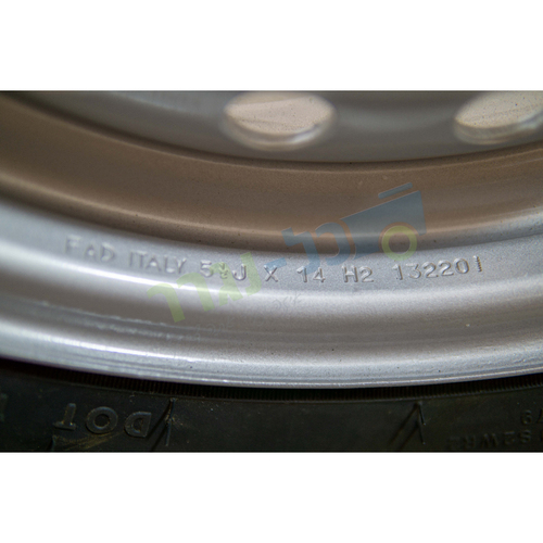 גלגל לנגרר 195R14C קוד עומס/מהירות 106Q מחוזק - חישוק 5 ברגים