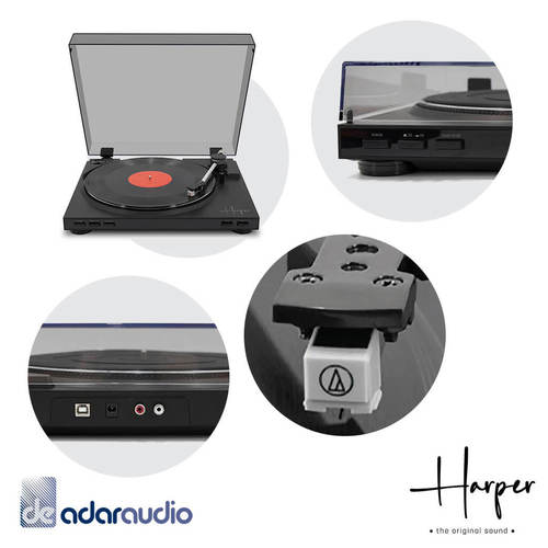פטיפון חצי אוטומט Harper HRT-16