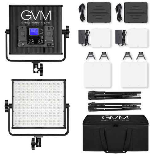 קיט 2 פנסי לד GVM 50RS RGB