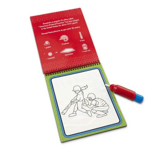 חוברת טוש מים- ספורט MELISSA&DOUG