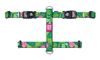 רתמה מקס ומולי מידה XS בעיצוב טרופי H-HARNESS - TROPICAL
