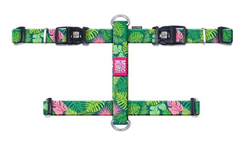 רתמה מקס ומולי מידה XS בעיצוב טרופי H-HARNESS - TROPICAL