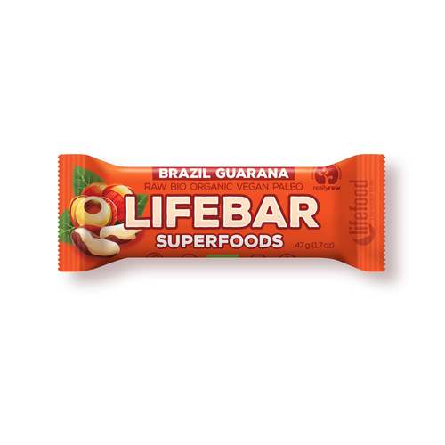 חטיף סופרפוד אגוז ברזיל וגוארנה  47 גרם  LIFEBAR