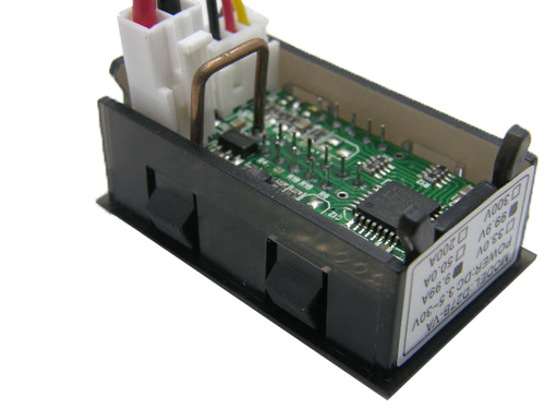 מודד פאנל מתח וזרם 0-10A DC 0-99V תצוגה דיגיטלית