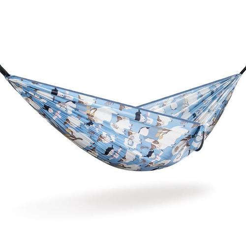 ערסל זוגי מבד מצנח שכיבה מתקפל לקטן NATUREHIKE Super Light Hammock