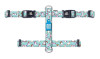 רתמה מקס ומולי מידה L בעיצוב פופקורן H-HARNESS - UNICORN