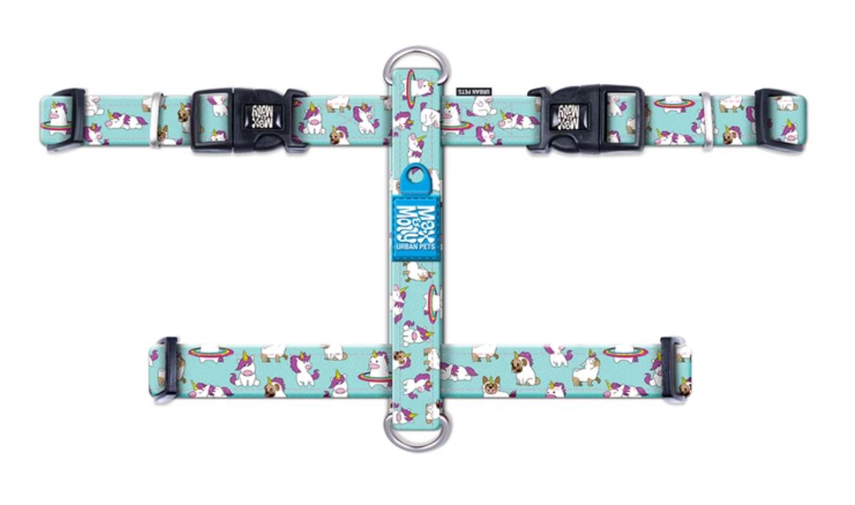 רתמה מקס ומולי מידה M בעיצוב יוניקורן H-HARNESS - UNICORN