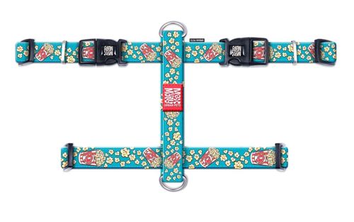 רתמה מקס ומולי מידה M בעיצוב פופקורן H-HARNESS - UNICORN