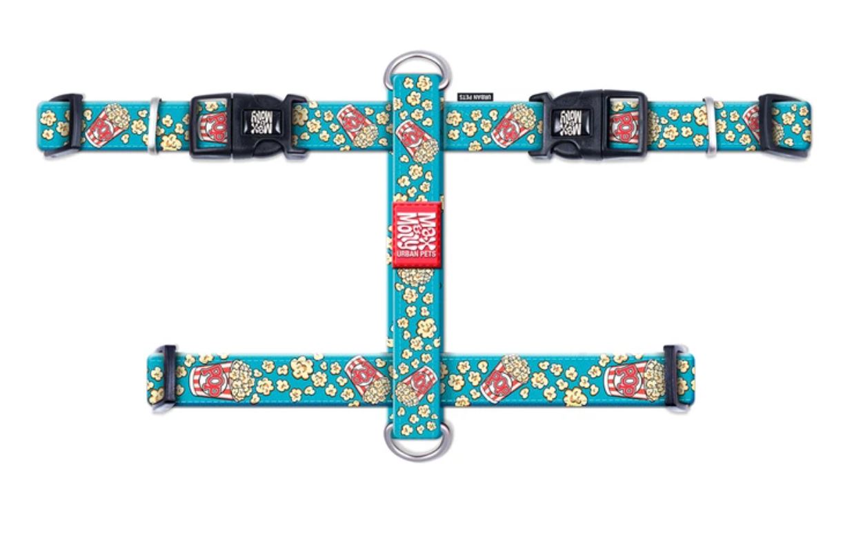 רתמה מקס ומולי מידה M בעיצוב פופקורן H-HARNESS - UNICORN