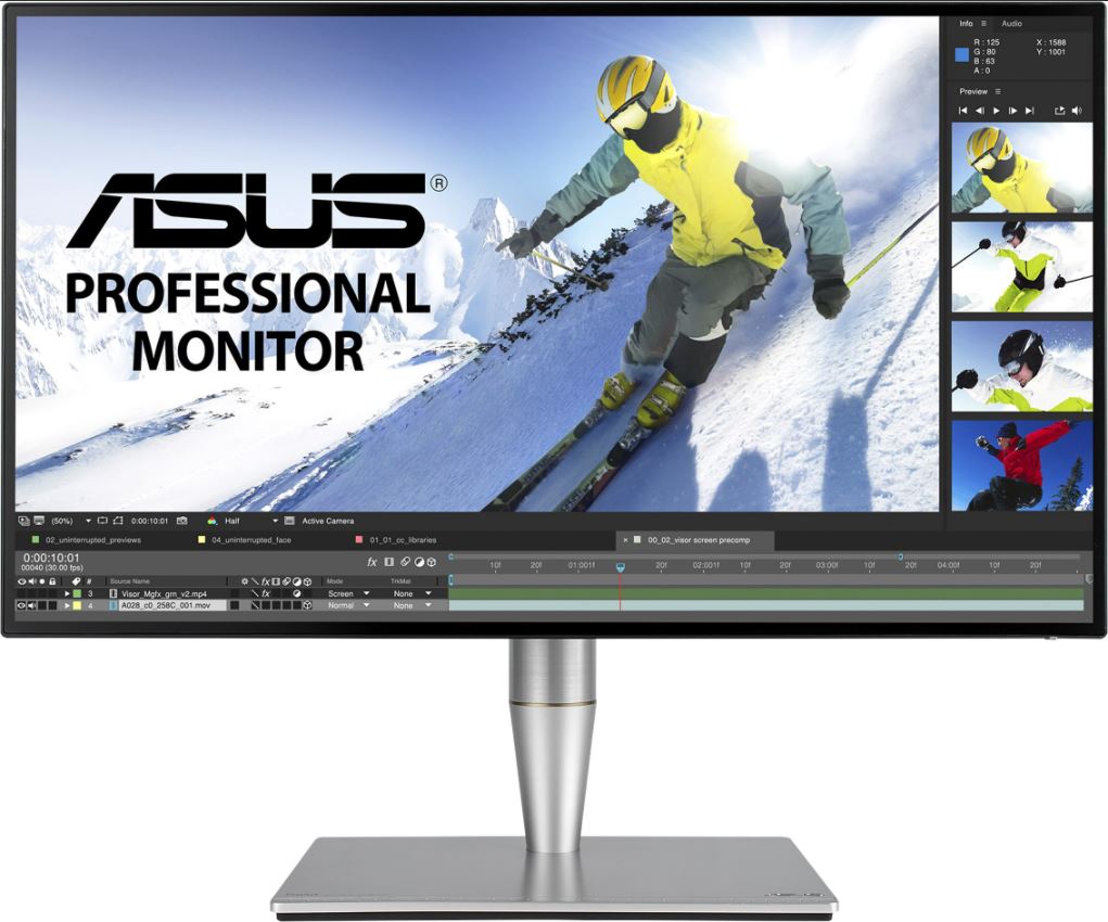 מסך מקצועי ASUS LCD 27" PROART PA27AC HDR PROFESSIONAL MONITOR 2K WQHD IPS