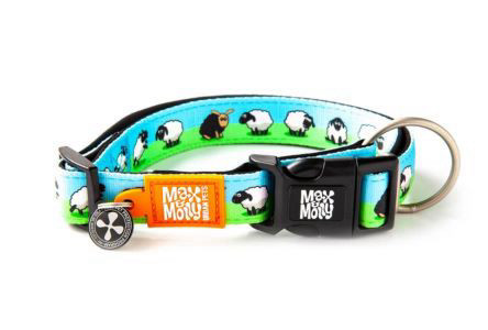  קולר כבשים מידה M מקס ומולי COLLAR - BLACK SHEEP Max & Molly
