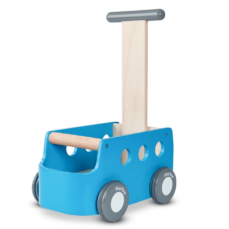 מובילים את המכונית הליכון כחול