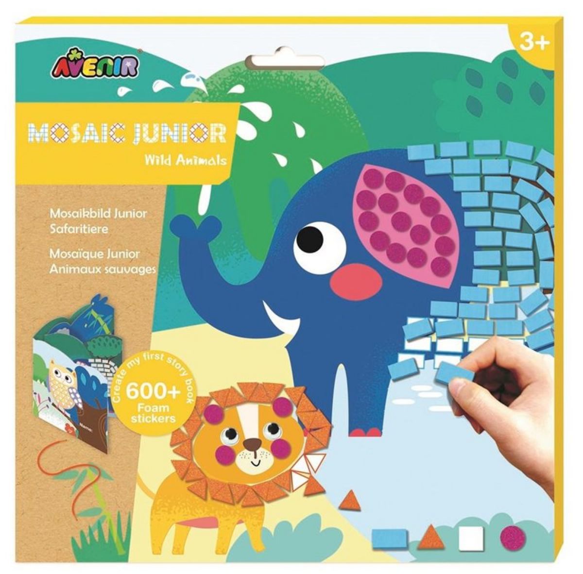 מוזאיקה צורה וצבע ספרון חיות בר