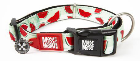  קולר אבטיח מידה L מקס ומולי COLLAR - WATERMELON MAX & MOLLY  