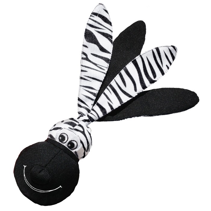 קונג וובה אוזניים שמוטות זברה קטן - Kong Wubba Floppy Ears Zebra Small