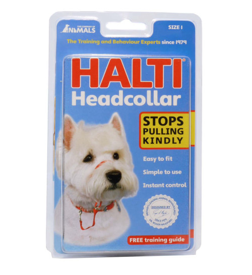 הלטי להולכת כלב מידה 1 Halti Head Collar הלטי קולרים ורתמות