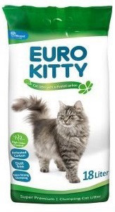 יורו קיטי ליטר חול מתגבש 18 ליטר - Euro Kitty חול לחתולים