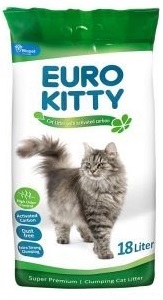 יורו קיטי ליטר חול מתגבש 18 ליטר - Euro Kitty חול לחתולים