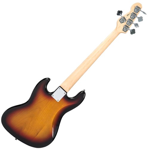 זוית נוספת Vintage VJ75 ReIssued Maple Fingerboard Bass Guitar ~ 5-String ~ Sunburst
