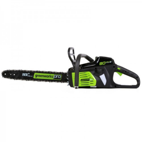 מסור שרשרת GREENWORKS PRO 80V עם להב 45 ס